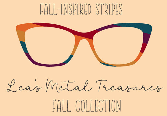 Fall Inspired Stripes Eyewear Frame Toppers