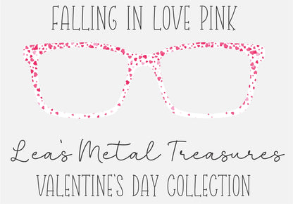 Falling In Love Pink Eyewear Printed Magnetic Eyeglasses Topper