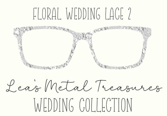 Floral Wedding Lace 2 Eyewear Frame Toppers COMES WITH MAGNETS