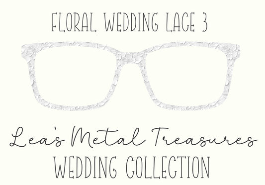 Floral Wedding Lace 3 Eyewear Frame Toppers COMES WITH MAGNETS