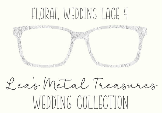 Floral Wedding Lace 4 Eyewear Frame Toppers COMES WITH MAGNETS