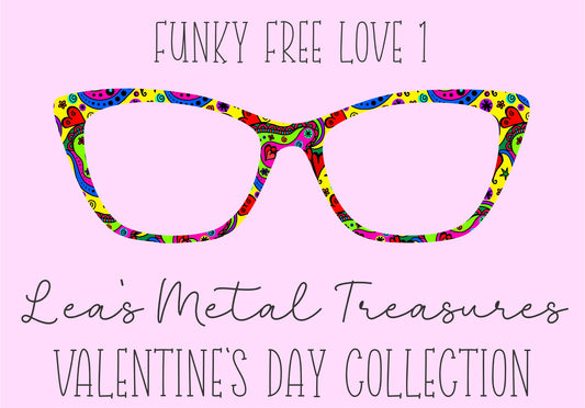 Funky Free Love 1 Eyewear Frame Toppers COMES WITH MAGNETS