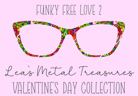 Funky Free Love 2 Eyewear Frame Toppers COMES WITH MAGNETS