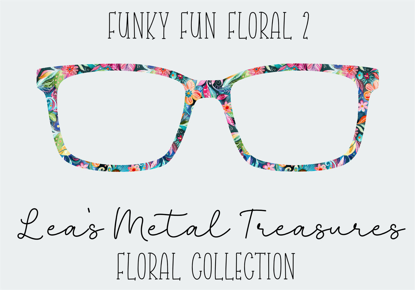 Funky Floral 2 Eyewear Frame Toppers