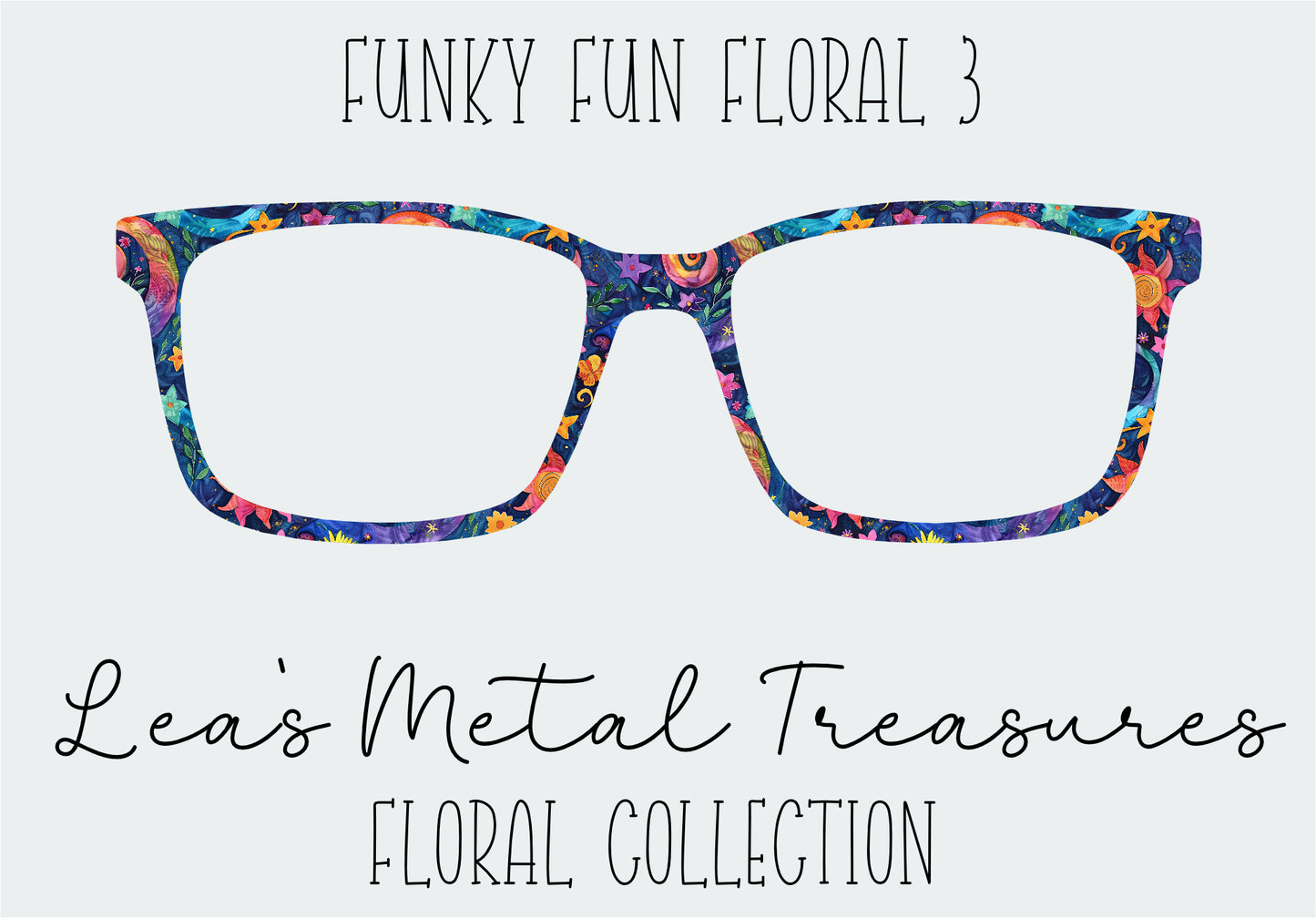 Funky Floral 3 Eyewear Frame Toppers