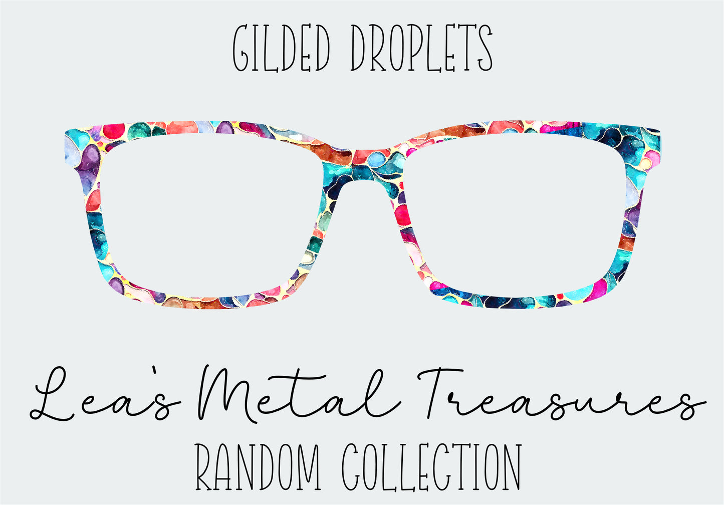 Gilded Droplets Eyewear Frame Toppers