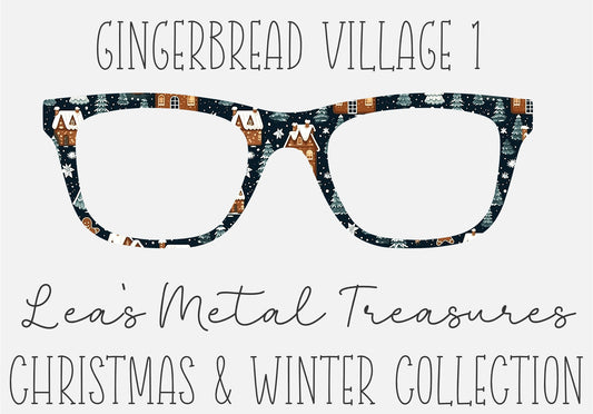 Gingerbread Village 1 Eyewear Frame Toppers COMES WITH MAGNETS