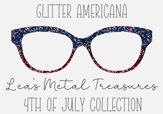 GLITTER AMERICANA Eyewear Frame Toppers COMES WITH MAGNETS