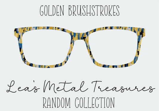 Golden Brushstrokes Eyewear Frame Toppers