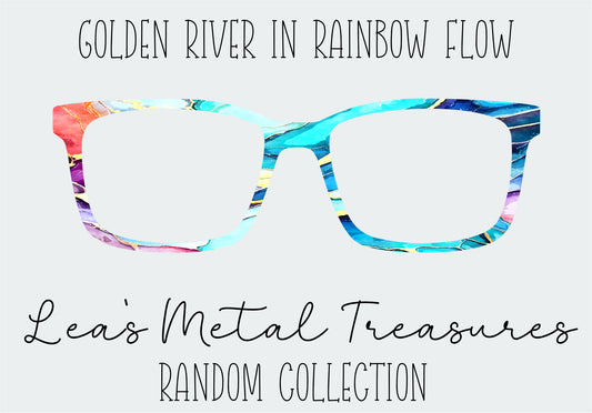 Golden River in Rainbow Flow Eyewear Frame Toppers
