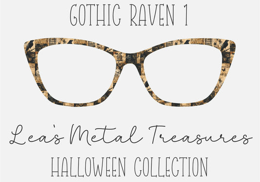 Gothic Raven 1 Eyewear Frame Toppers COMES WITH MAGNETS