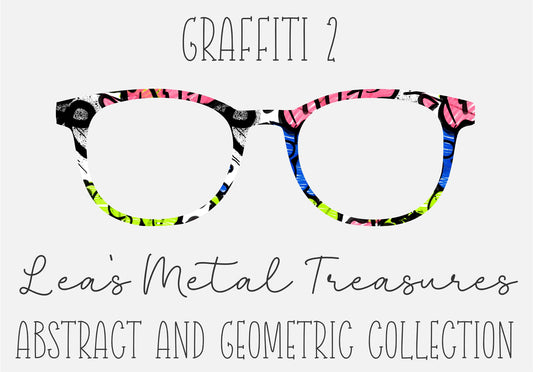 GRAFFITI 2 Eyewear Frame Toppers COMES WITH MAGNETS