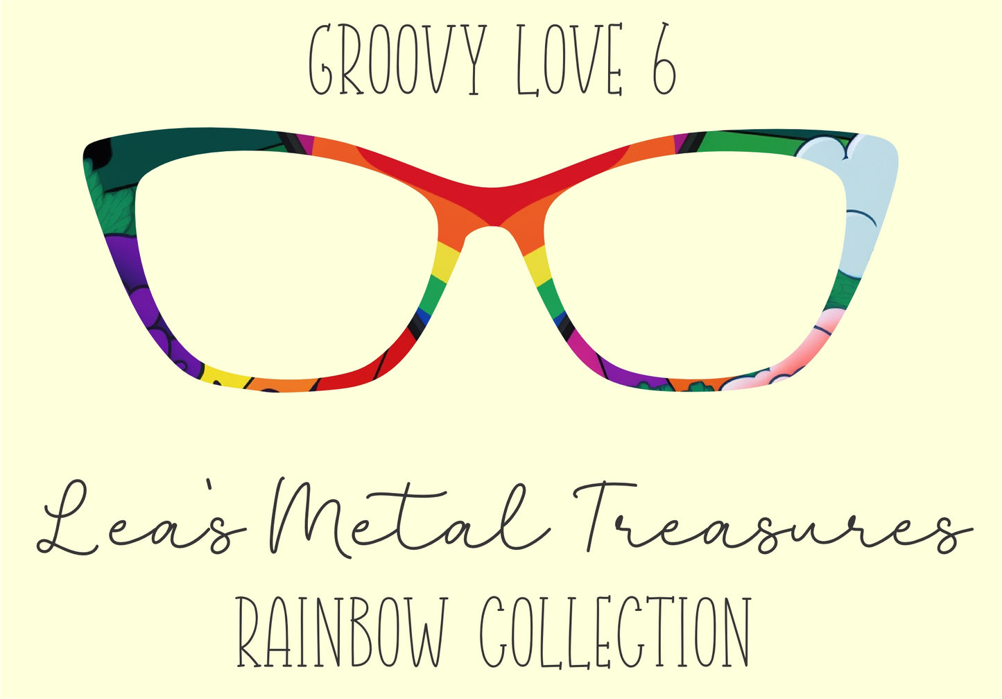 Groovy Love 6 Eyewear Frame Toppers