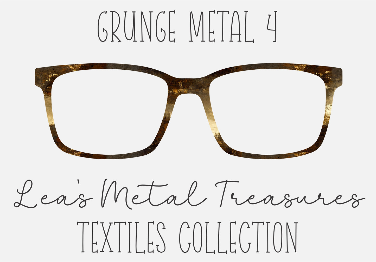 GRUNGE METAL 4 Eyewear Frame Toppers COMES WITH MAGNETS