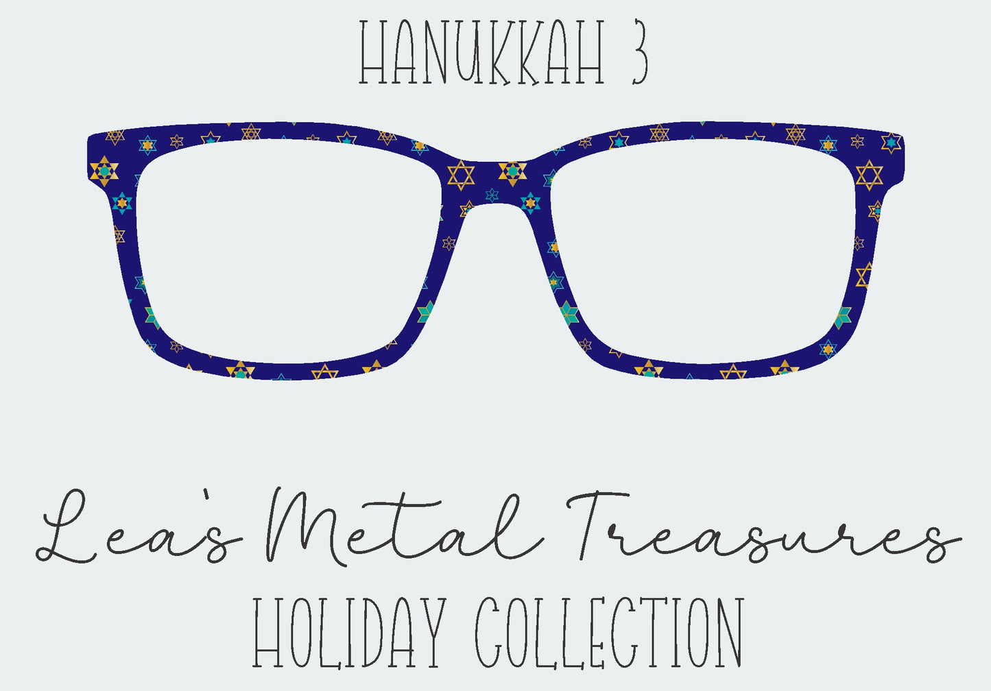 Hanukkah 3 Eyewear Frame Toppers