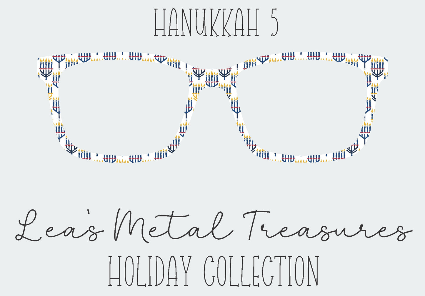 Hanukkah 5 Eyewear Frame Toppers