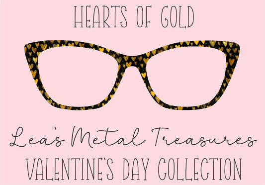 Hearts of Gold Eyewear Printed Magnetic Eyeglasses Topper