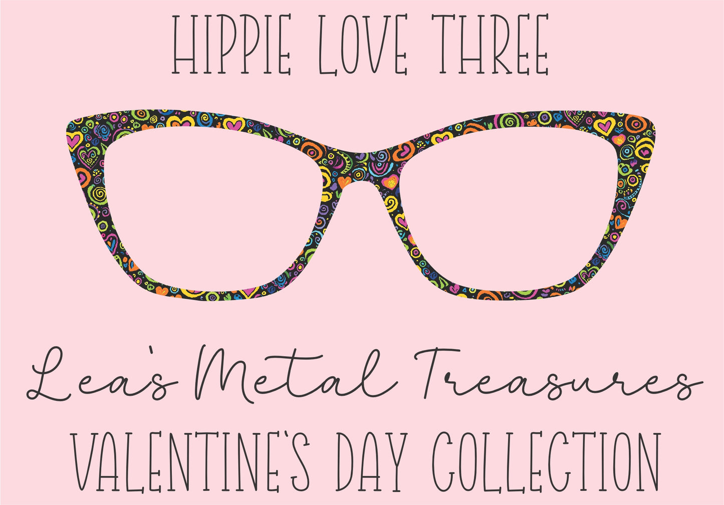 Hippie Love Three Eyewear Printed Magnetic Eyeglasses Topper