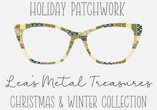 Holiday Patchwork Eyewear Frame Toppers COMES WITH MAGNETS