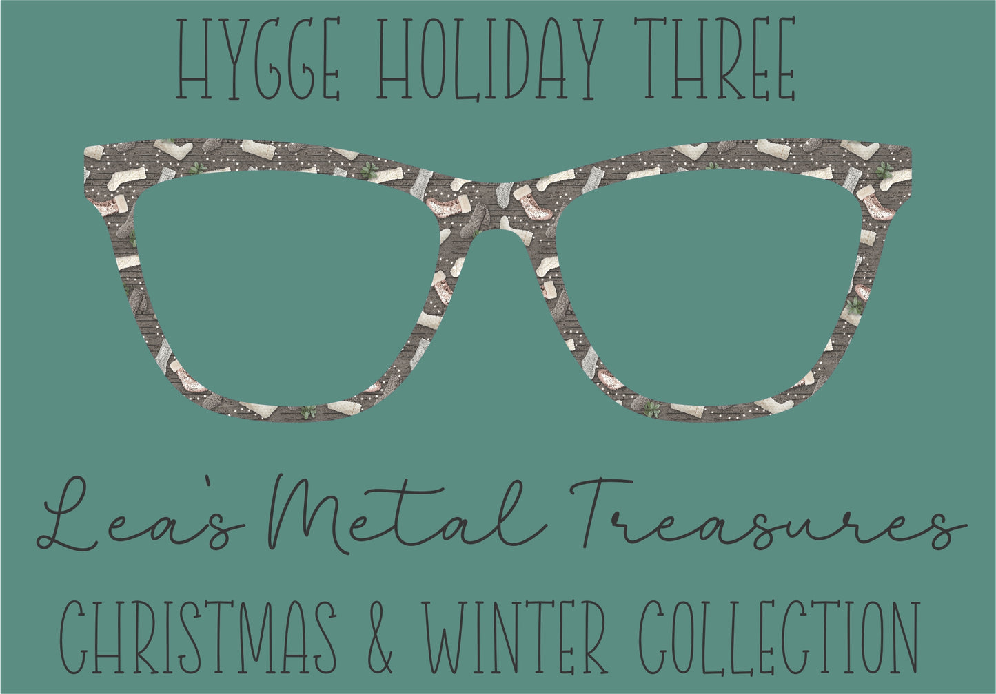 Hygge Holiday Three Eyewear Frame Toppers COMES WITH MAGNETS