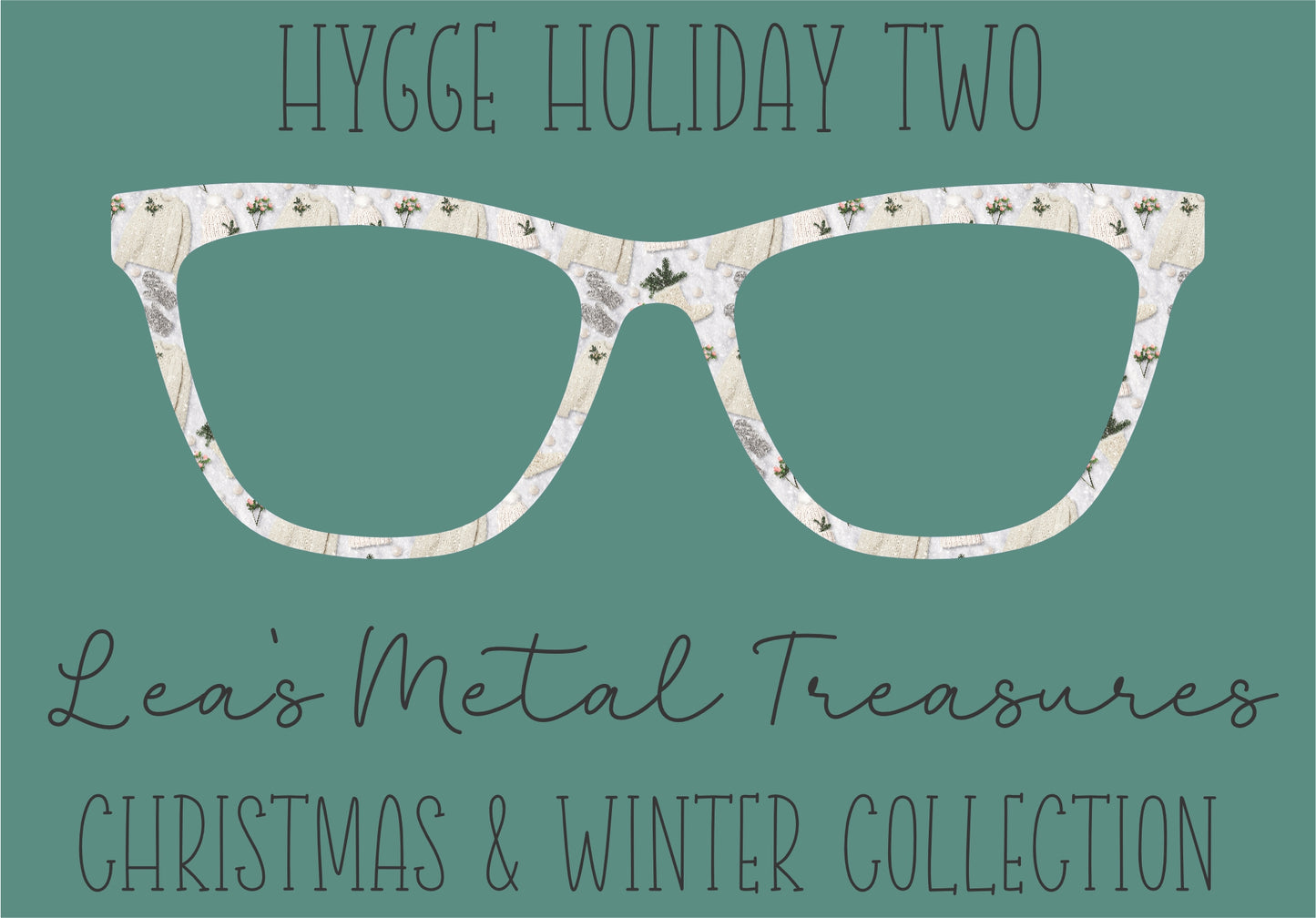 Hygge Holiday Two Eyewear Frame Toppers COMES WITH MAGNETS