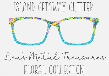 Island Getaway Glitter Toppers COMES WITH MAGNETS