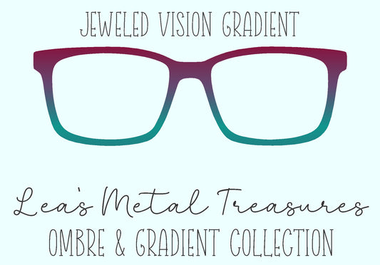 Jeweled Vision Gradient Eyewear Frame Toppers