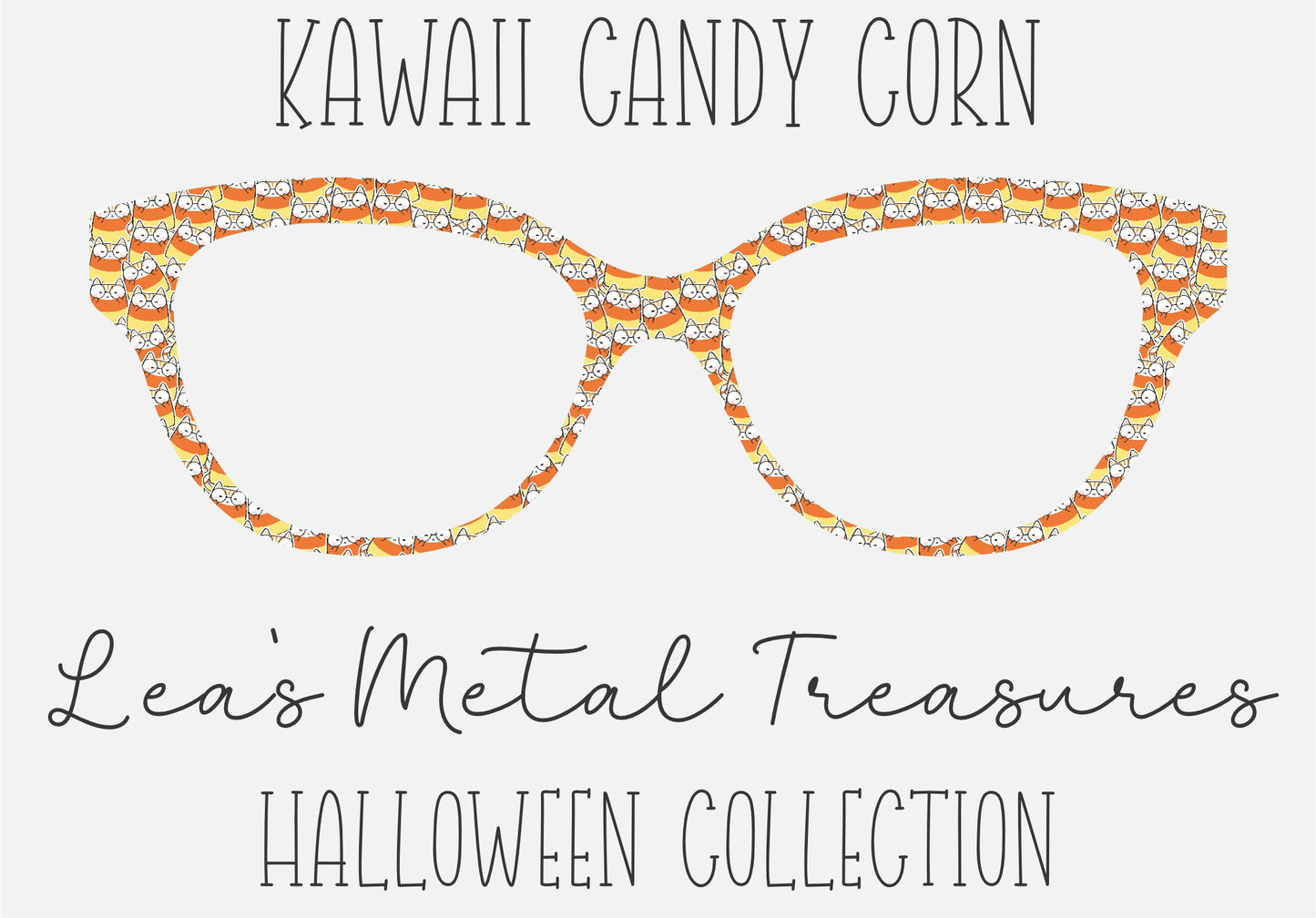 Kawaii Candy Corn Eyewear Frame Toppers COMES WITH MAGNETS