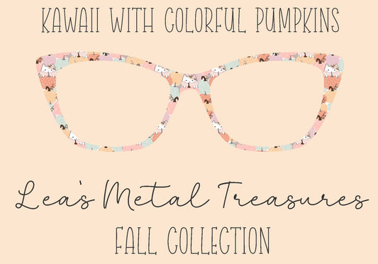 Kawaii with Colorful Pumpkins Eyewear Frame Toppers
