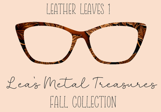 Leather Leaves 1 Eyewear Frame Toppers