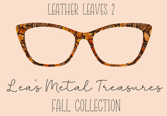 Leather Leaves 2 Eyewear Frame Toppers