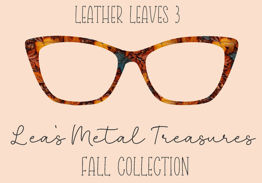 Leather Leaves 3 Eyewear Frame Toppers
