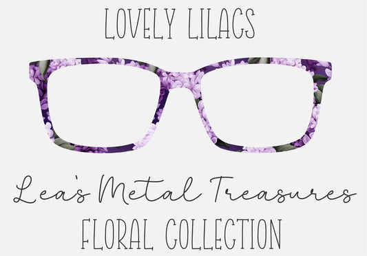 Lovely Lilacs Eyewear Frame Toppers COMES WITH MAGNETS