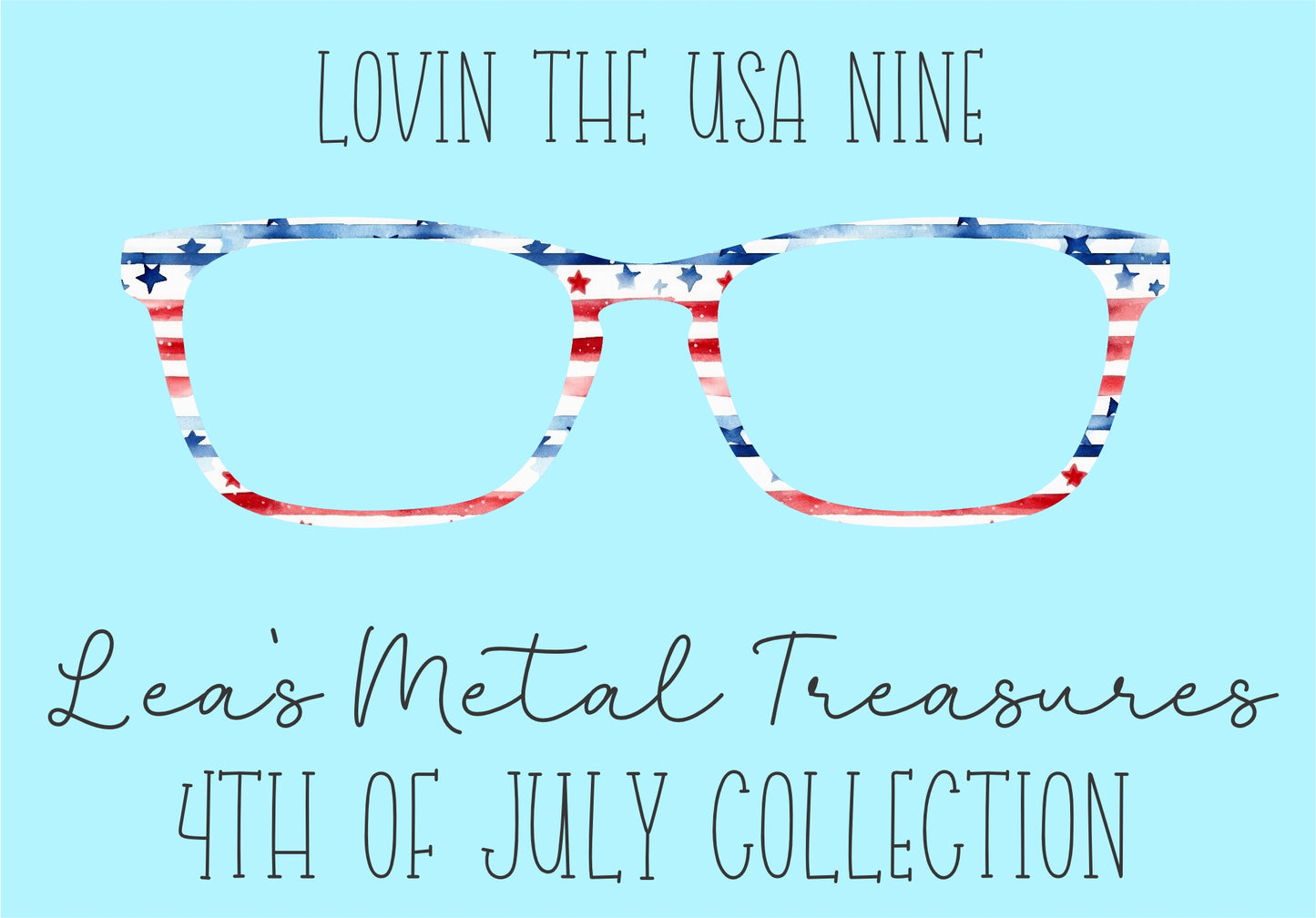 Lovin' the USA 9 Eyewear Frame Toppers