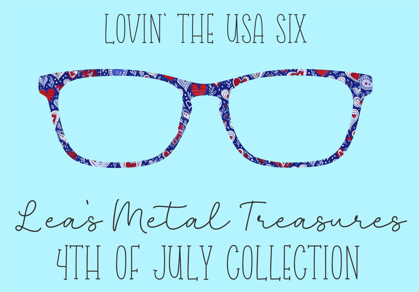 Lovin' the USA 6 Eyewear Frame Toppers