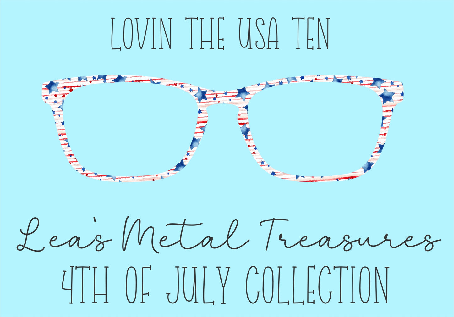 Lovin' the USA 10 Eyewear Frame Toppers