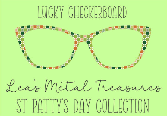 Lucky Checkerboard Eyewear Frame Toppers COMES WITH MAGNETS