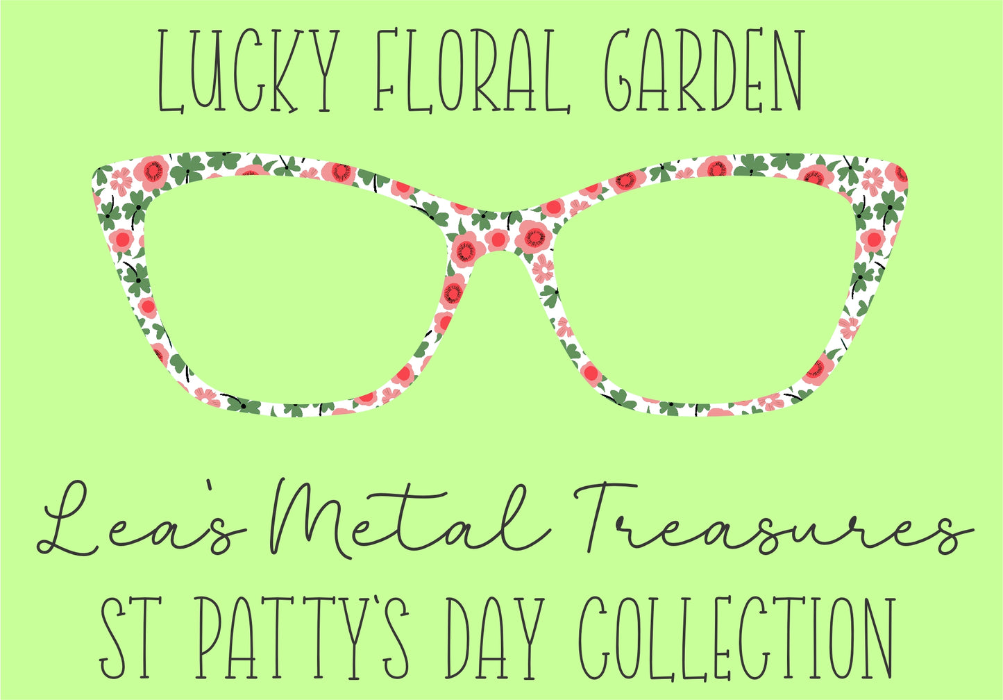 Lucky Floral Garden Eyewear Frame Toppers COMES WITH MAGNETS