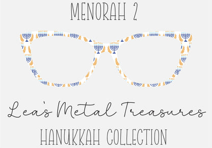 Menorah 2 Eyewear Frame Toppers COMES WITH MAGNETS