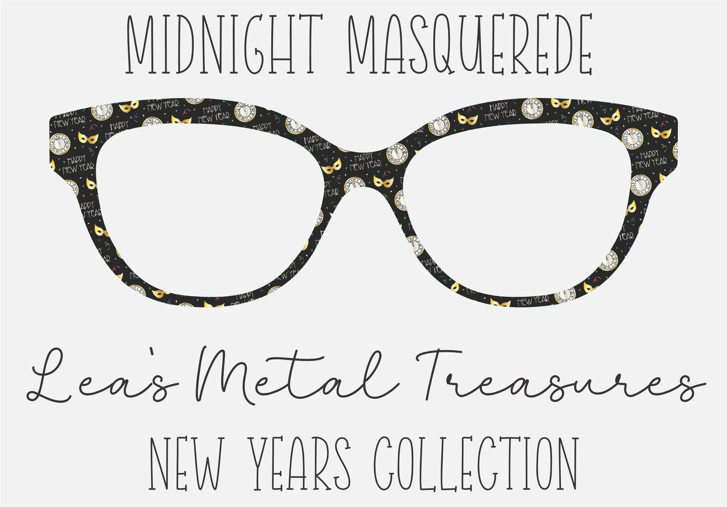 Midnight Masquerede Eyewear Frame Toppers COMES WITH MAGNETS