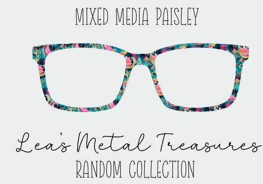 Mixed Media Paisley Eyewear Frame Toppers