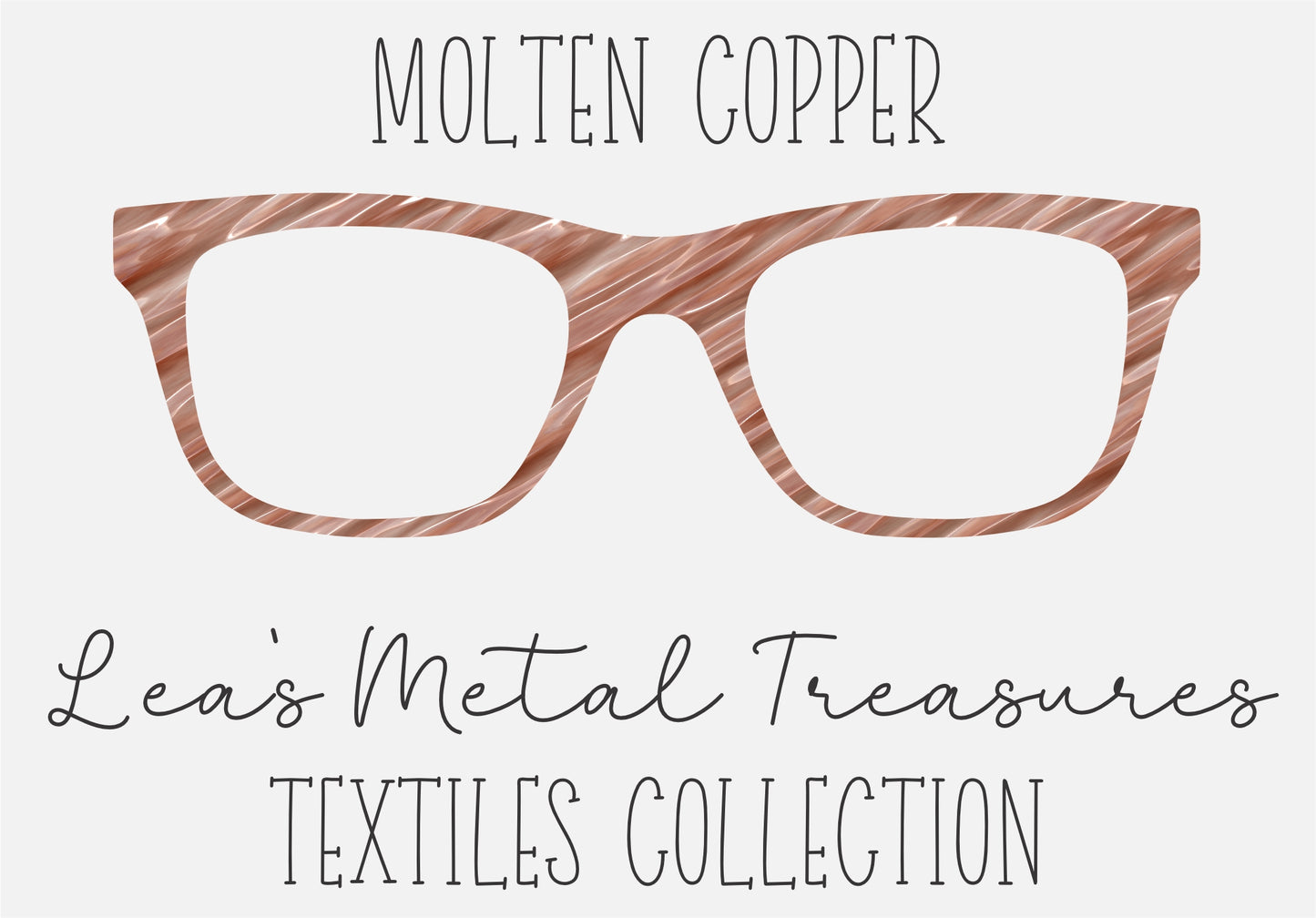 MOLTEN COPPER Eyewear Frame Toppers COMES WITH MAGNETS