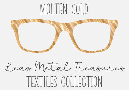 MOLTEN GOLD Eyewear Frame Toppers COMES WITH MAGNETS