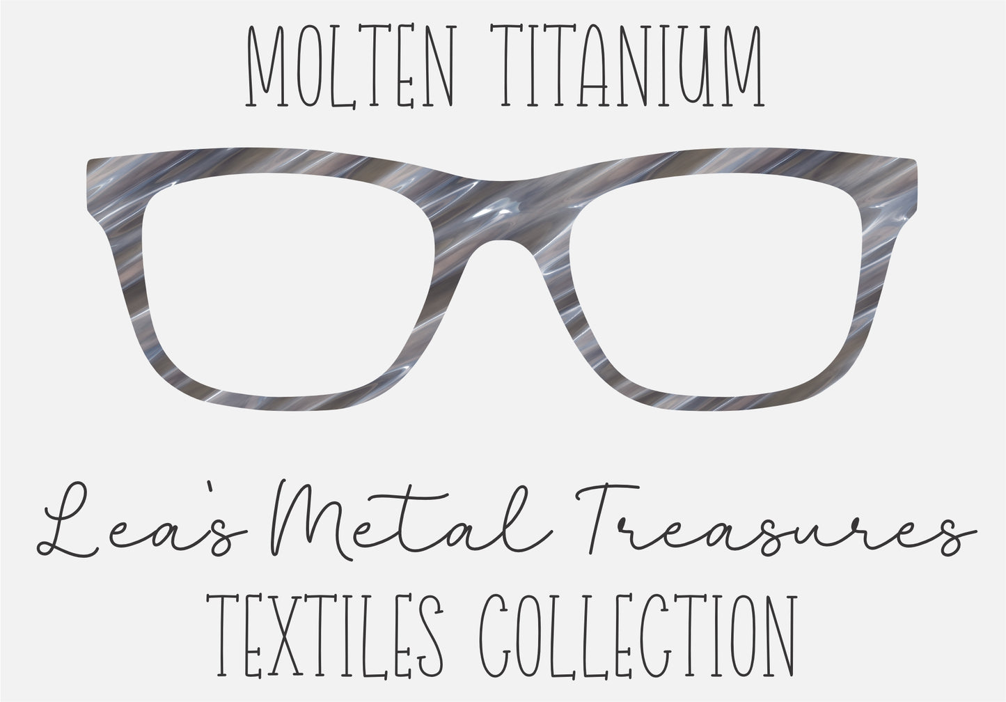 MOLTEN TITANIUM Eyewear Frame Toppers COMES WITH MAGNETS