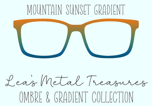 Mountain Sunset Gradient Eyewear Frame Toppers