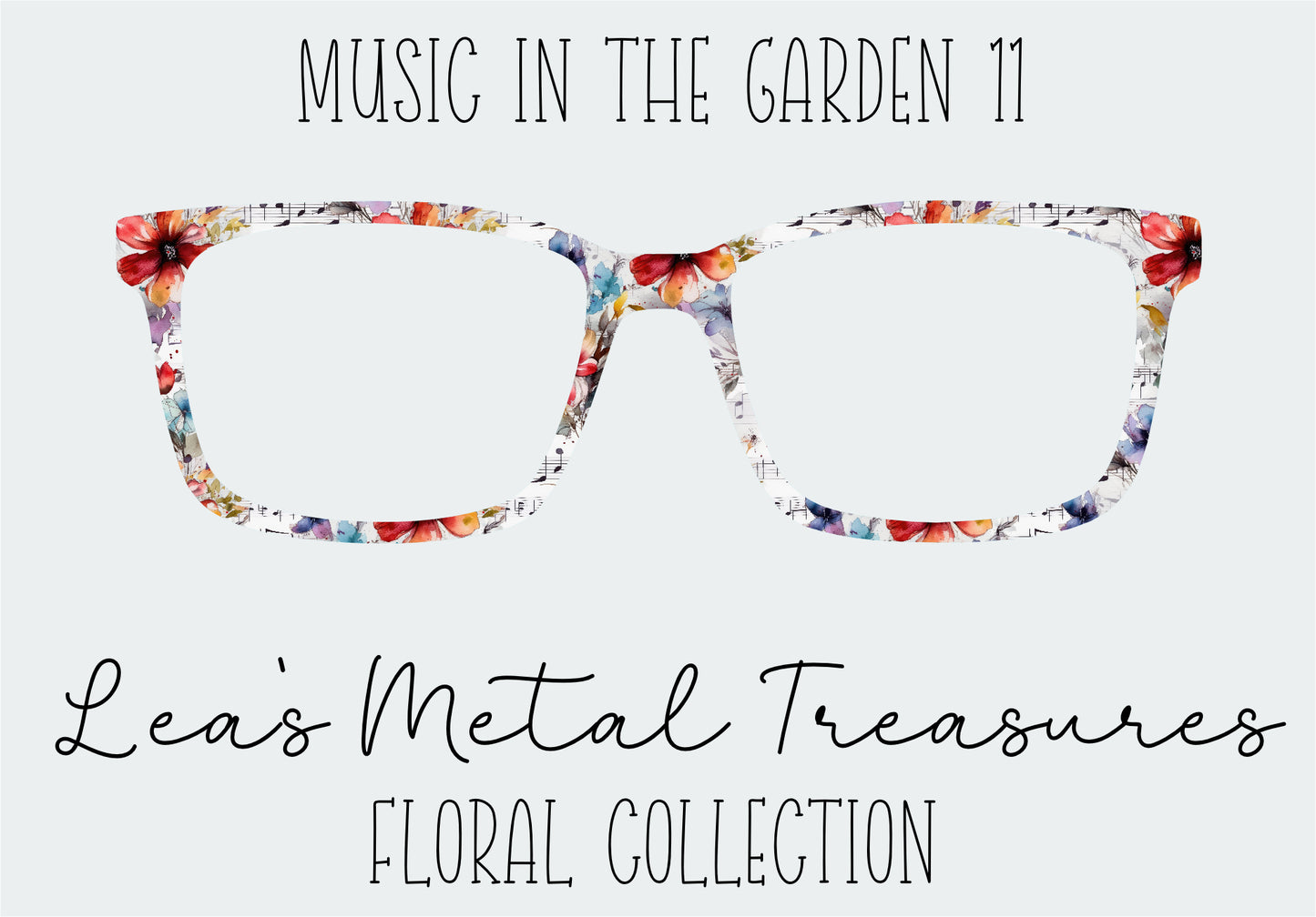 Music in the Garden 11 Eyewear Frame Toppers