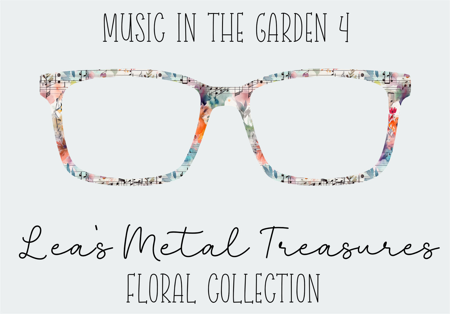 Music in the Garden 4 Eyewear Frame Toppers