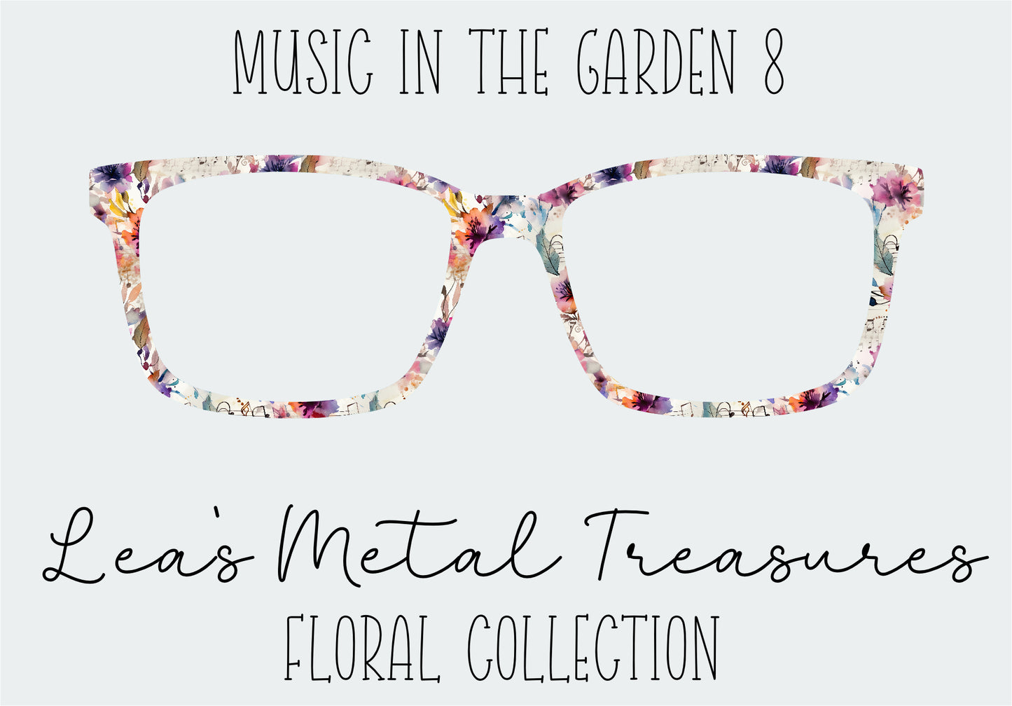 Music in the Garden 8 Eyewear Frame Toppers