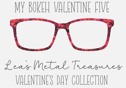 My Bokeh Valentine Five Eyewear Printed Magnetic Eyeglasses Topper