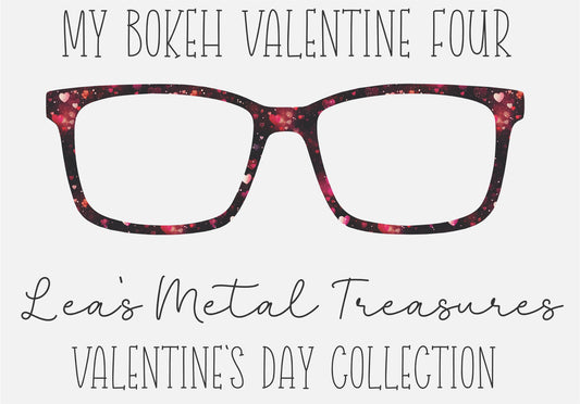 My Bokeh Valentine Four Eyewear Printed Magnetic Eyeglasses Topper